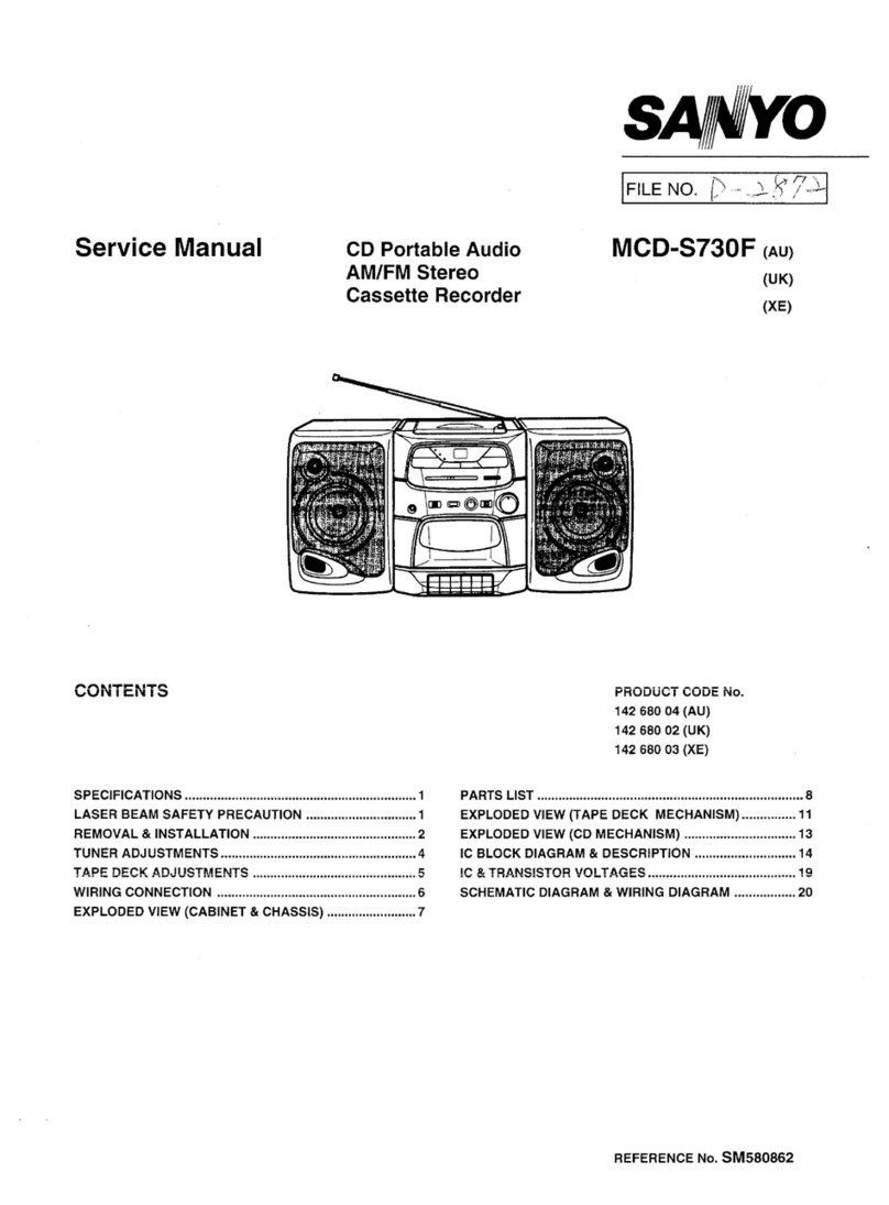 Sanyo MCD-S730F User manual