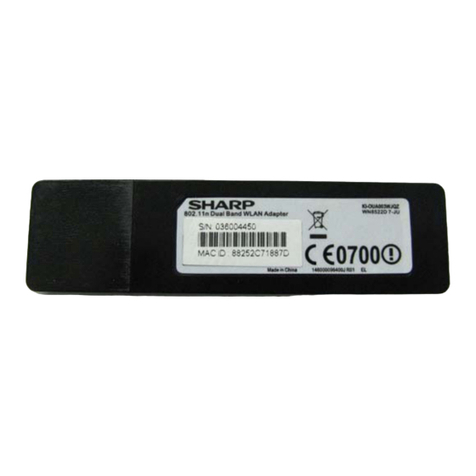 Sharp WN8522D 7-JU User manual
