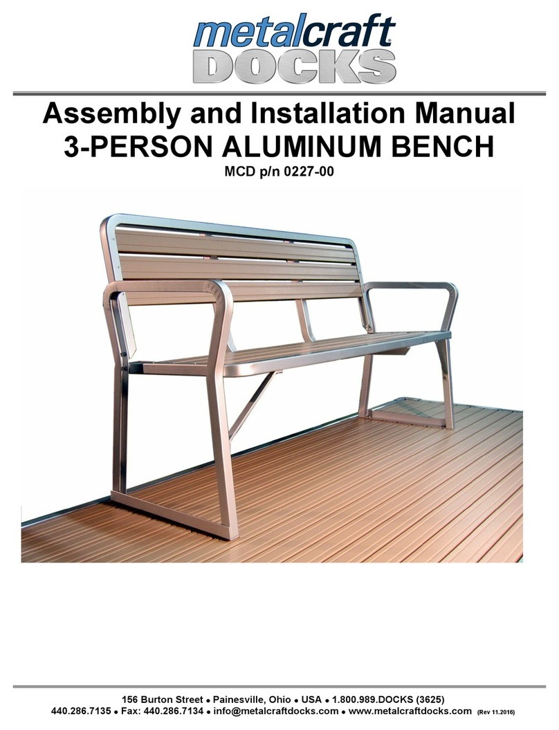 MetalCraft Docks 3-0227-00 Assembly and installation manual MetalCraft Docks 3-0227-00 Assembly and installation manual