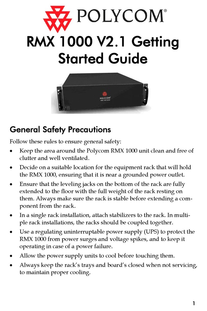Polycom RMX 1000 User manual