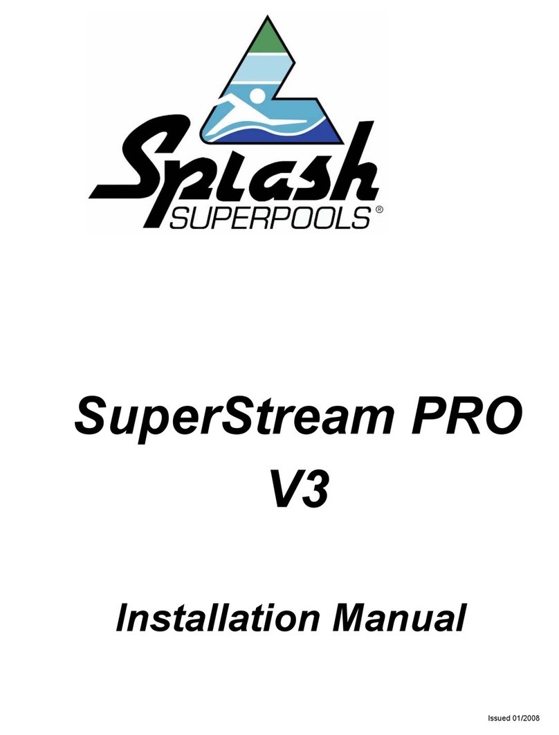 Splash SuperPools SuperStream PRO V3 installation manual Splash SuperPools SuperStream PRO V3 installation manual