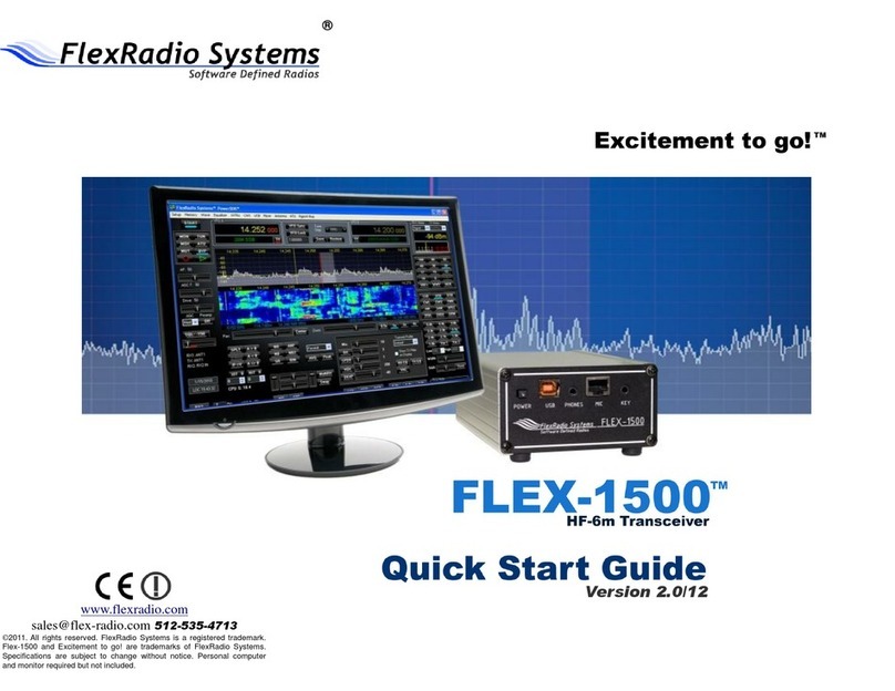 FlexRadio Systems FLEX-1500 quick start guide