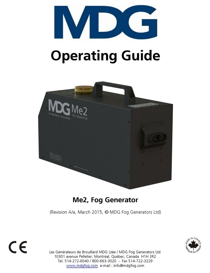 MDG ME2 operating guide