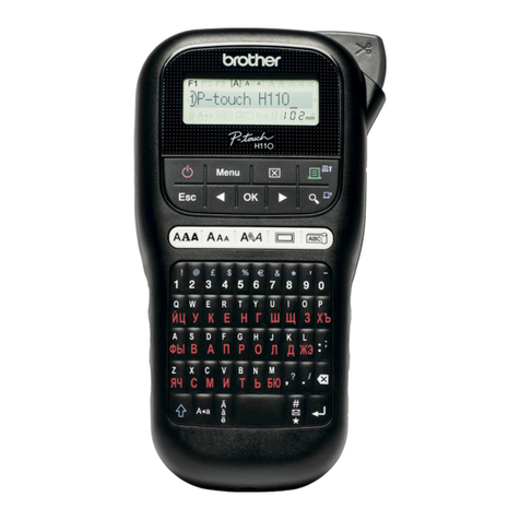Brother P-TOUCH PT-H110 user guide