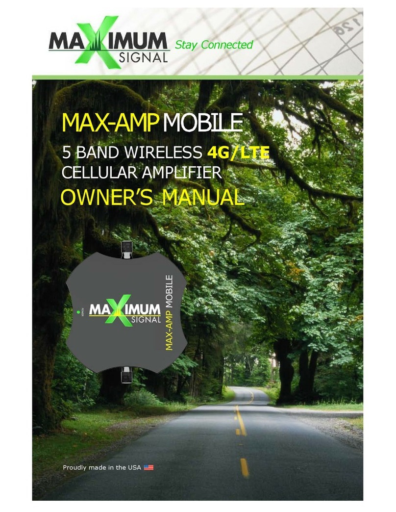 Maximum Signal max-amp owner's manual
