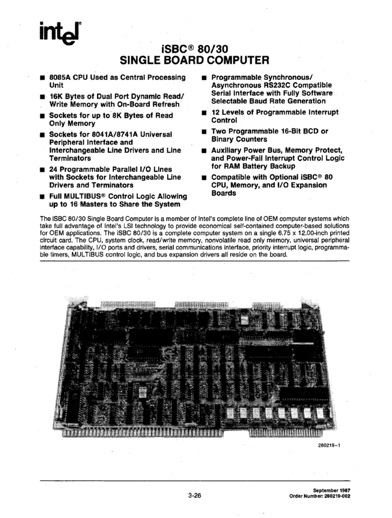 Intel iSBC 80/30 User manual