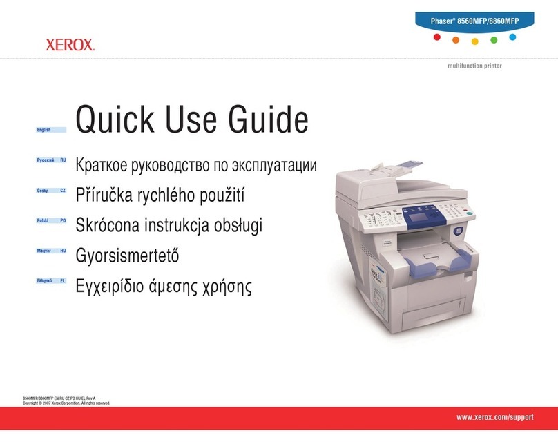 Xerox PHASER 8560MFP Quick use guide