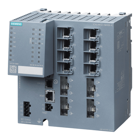 Siemens SCALANCE XM-400 Instruction sheet
