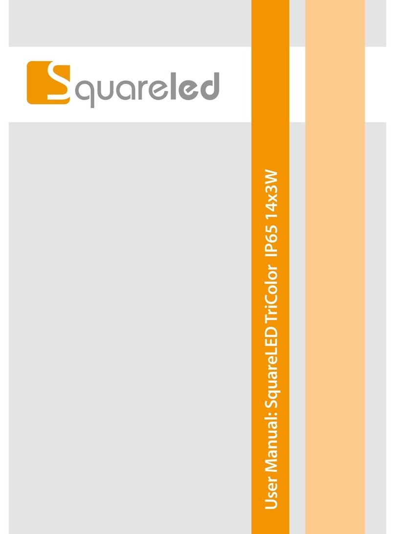 Squareled tricolor ip65 User manual Squareled tricolor ip65 User manual