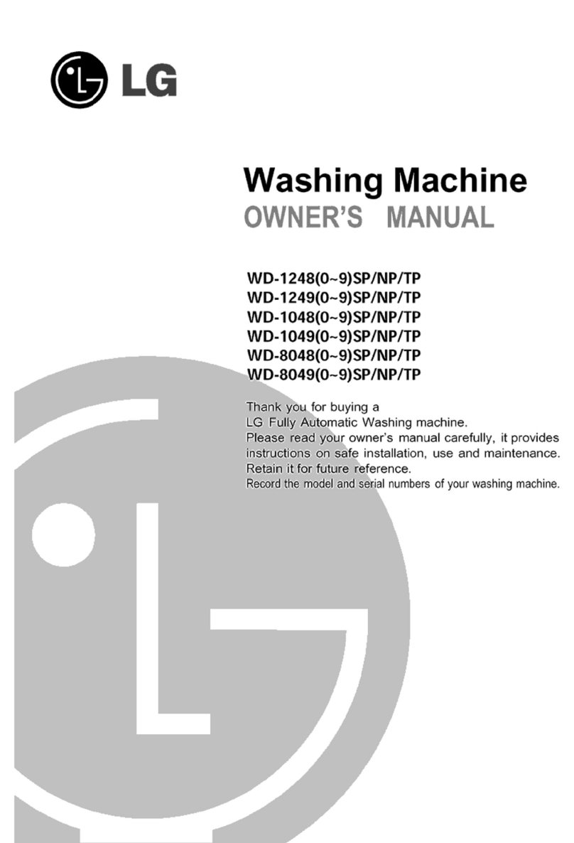 LG WD-1249(0~9)SP/NP/TP owner's manual