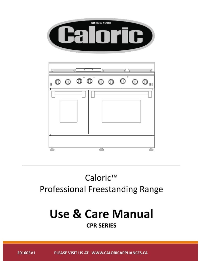 Caloric CPR SERIES User manual