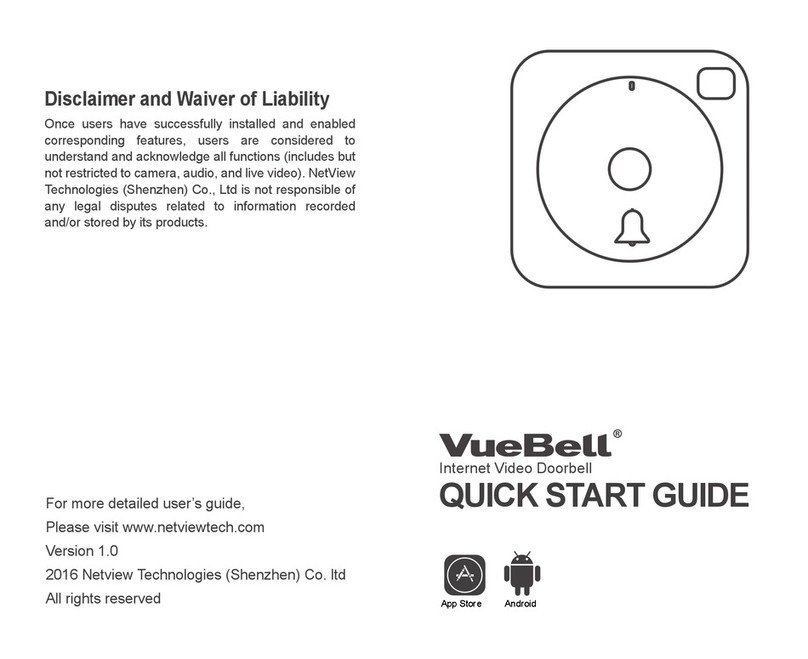 Netview Technologies VUEBELL quick start guide