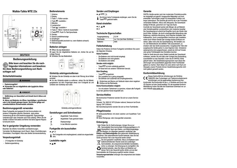 switel WTE 23x operating manual