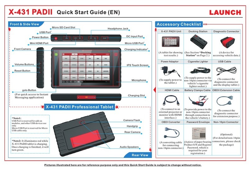 Launch X-431 PADII User manual