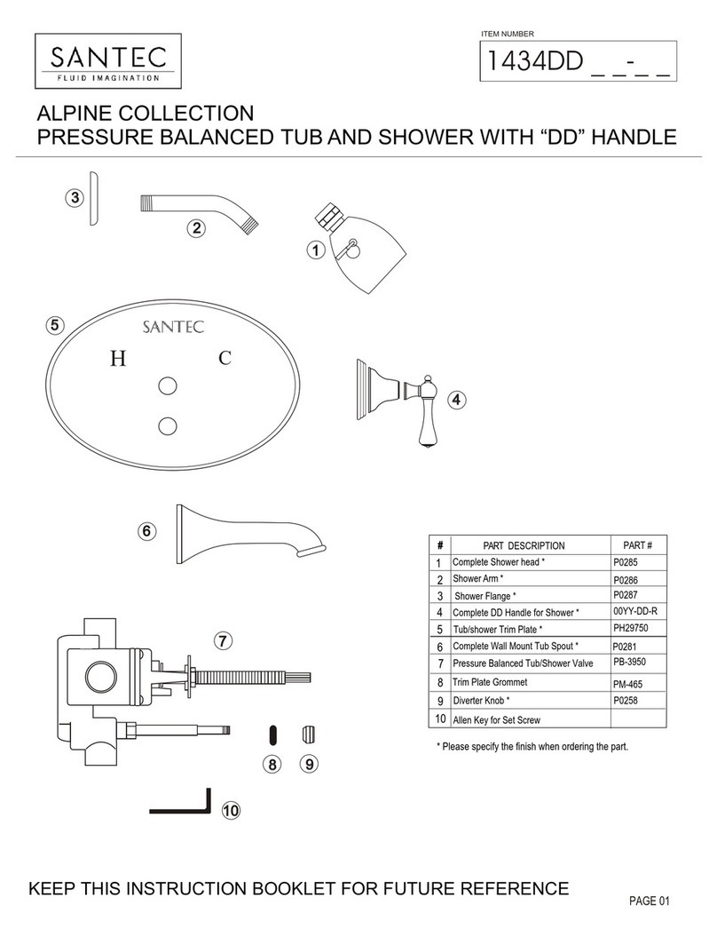 Santec 1434DD Series installation instructions