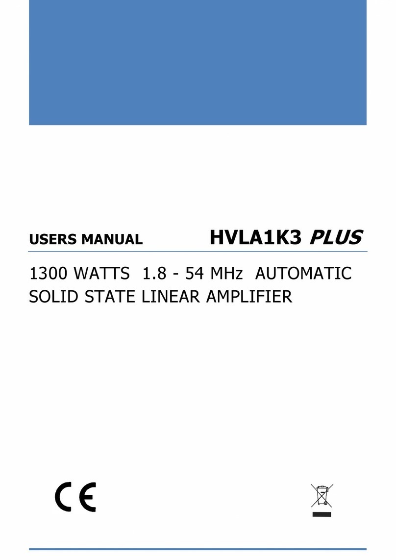 RFpower HVLA1K3 PLUS user manual