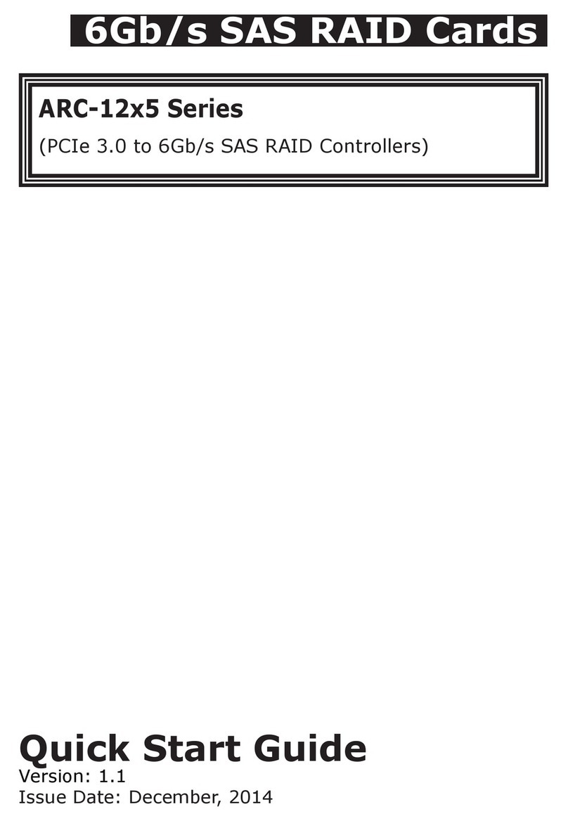 Areca ARC-12x5 Series User manual