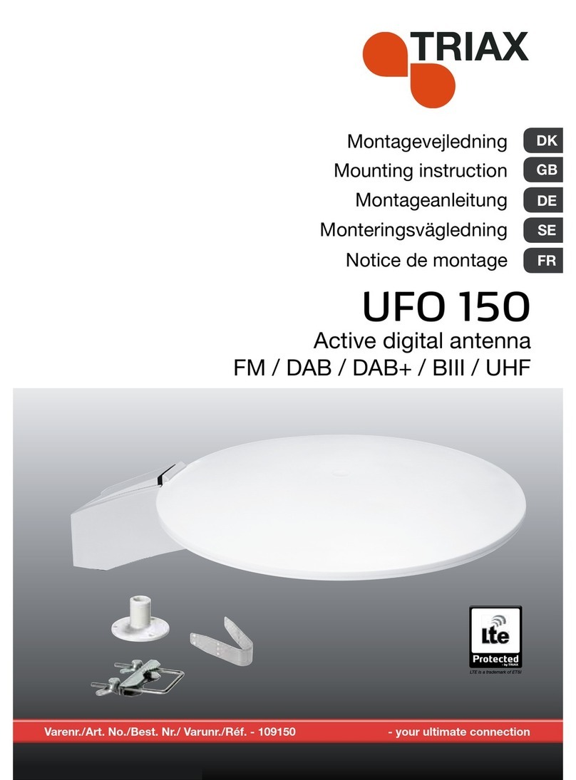 Triax UFO 150 Mounting instruction