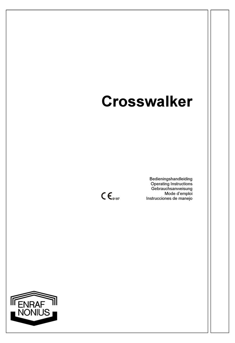 Enraf Nonius Crosswalker operating instructions