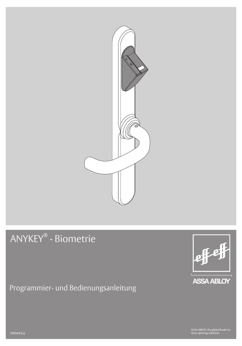Assa Abloy ANYKEY Programming and operation instructions