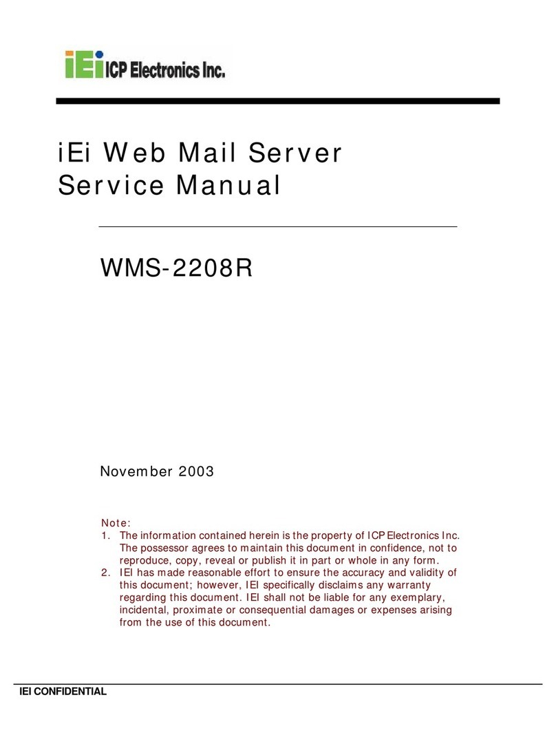 IEI Technology WMS-2208R Service manual