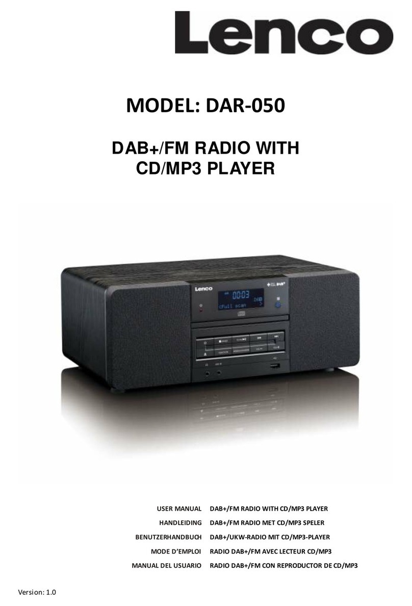 LENCO DAR-050 User manual