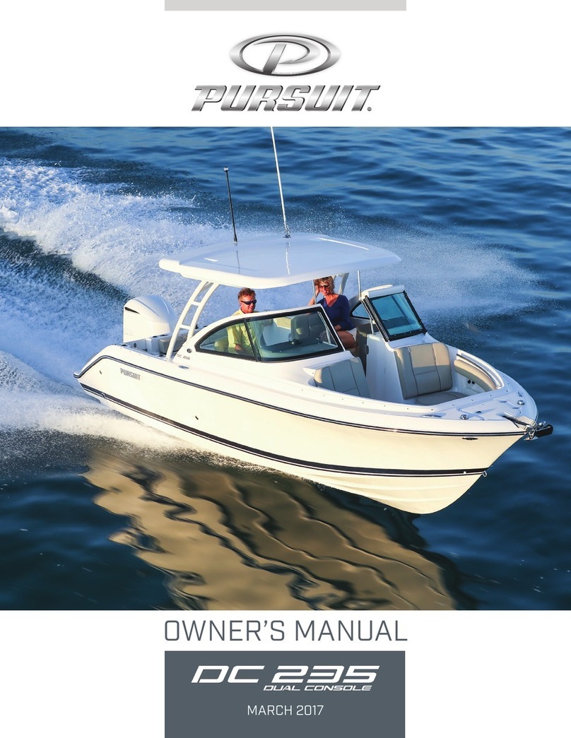 PERSUIT DC 235 DUAL CONSOLE owner's manual