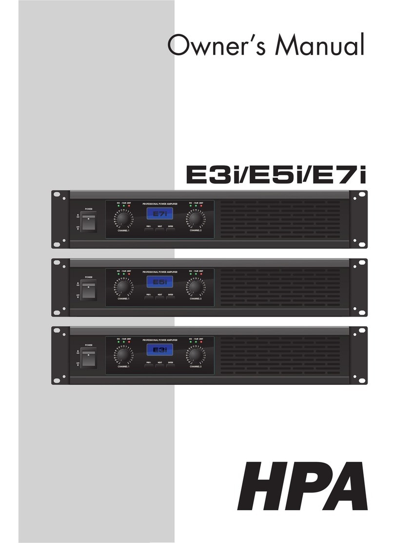 HPA E3i owner's manual