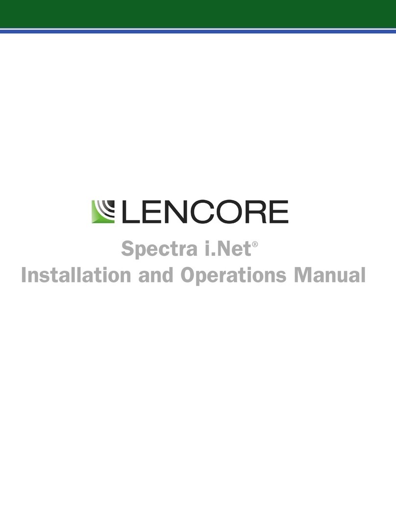 Lencore Spectra i.Net Installation and operation manual