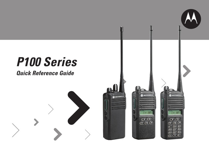 Motorola P100 Series User manual