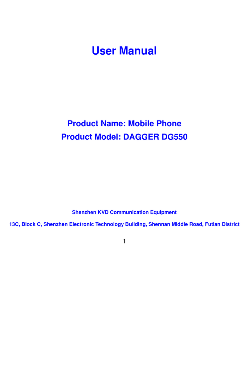 Doogee DG550 Dagger User manual