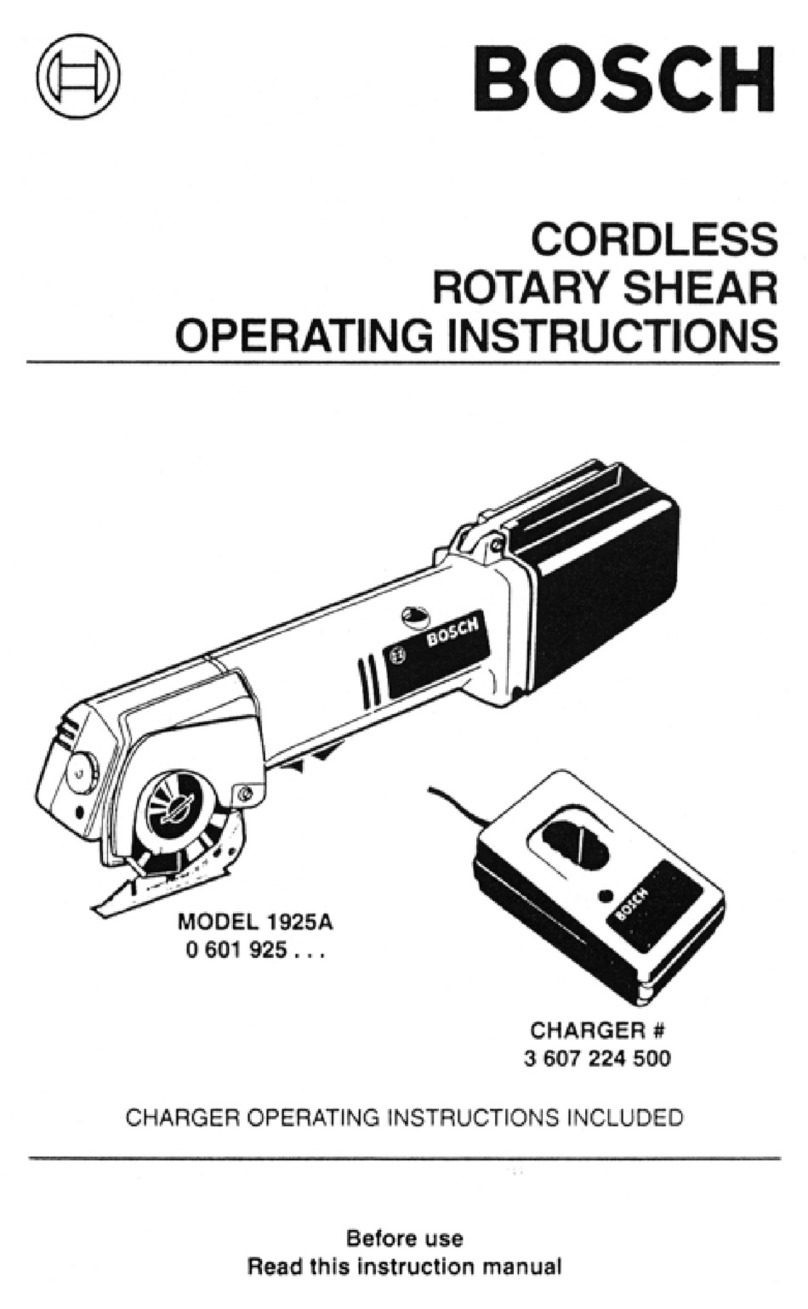 Bosch 1925A User manual