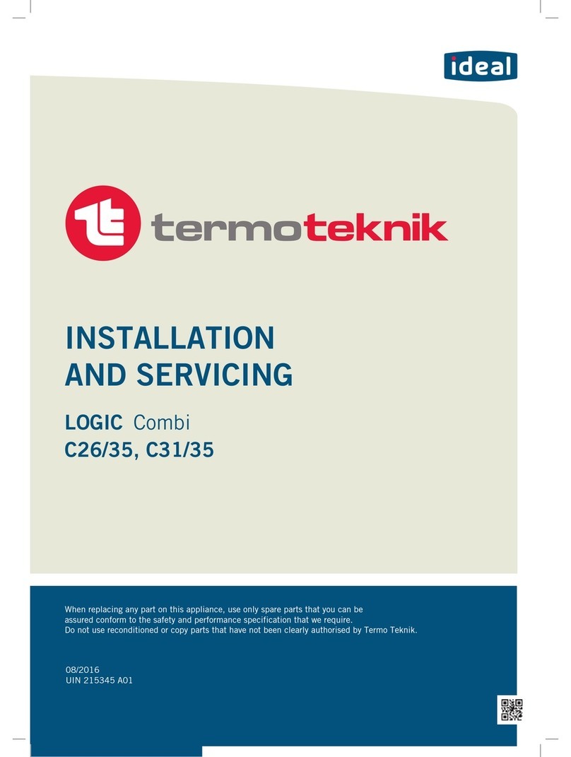 TermoTeknik LOGIC Combi C26 Installation and servicing