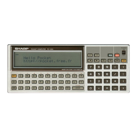 Sharp PC-1350 Service manual