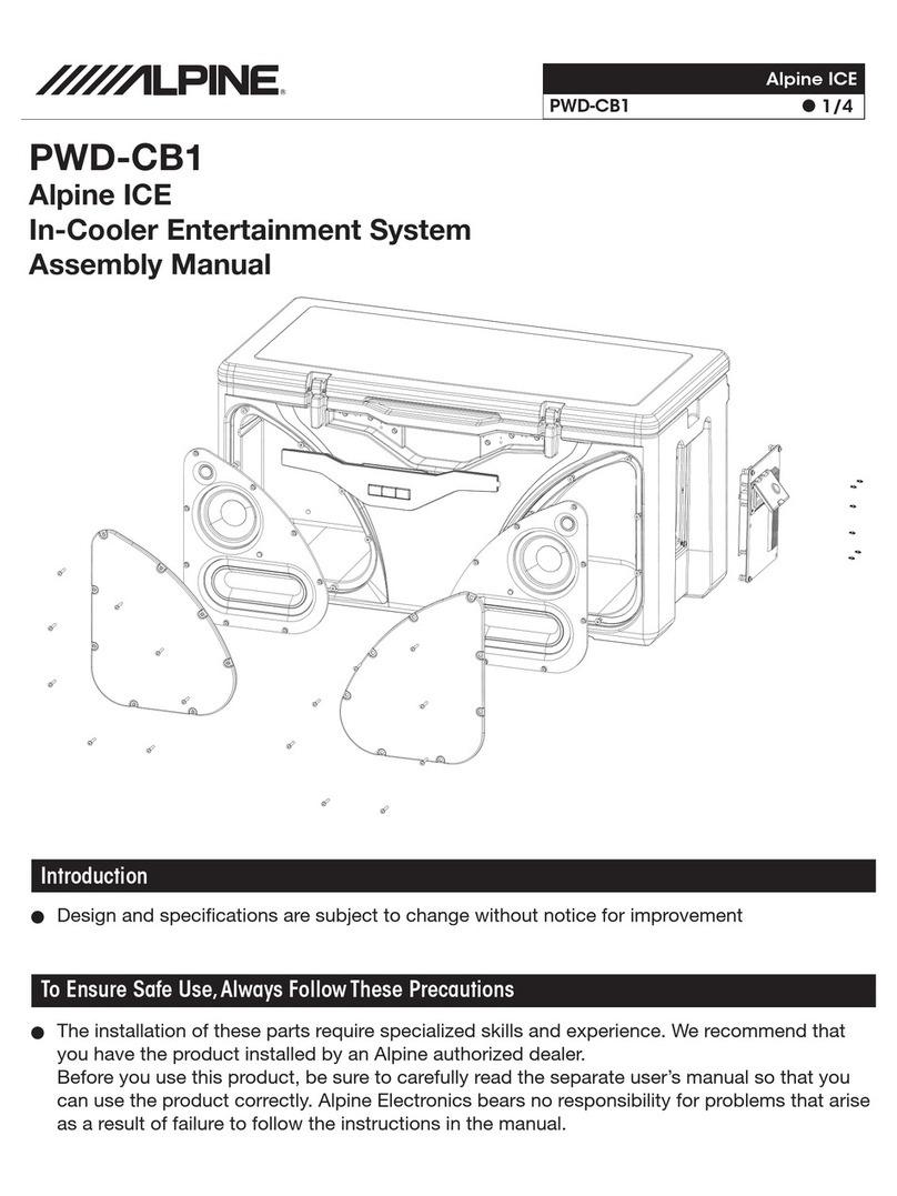 Alpine PWD-CB1 User manual