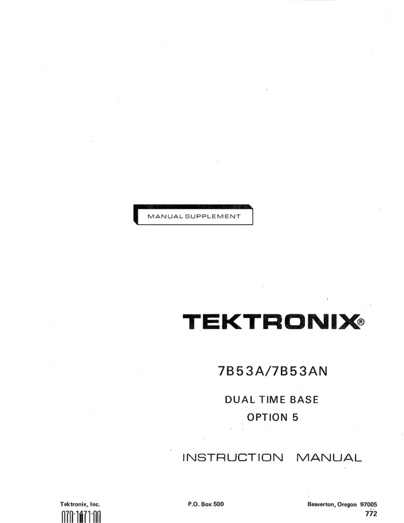 Tektronix 7B53A User manual