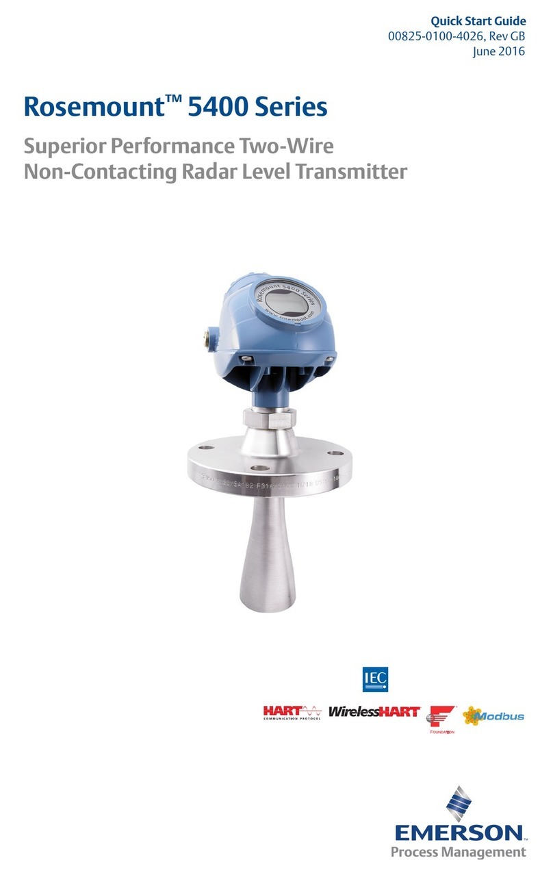 Emerson Rosemount 5400 Series User manual