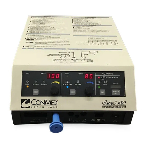 ConMed sabre 180 User manual