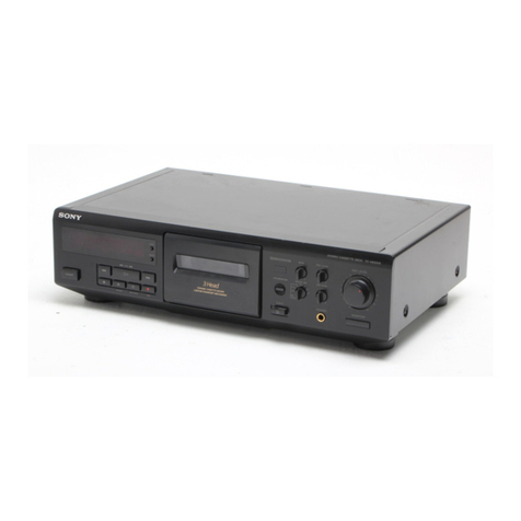 Sony TC-KA1ESA - Cassette Deck User manual