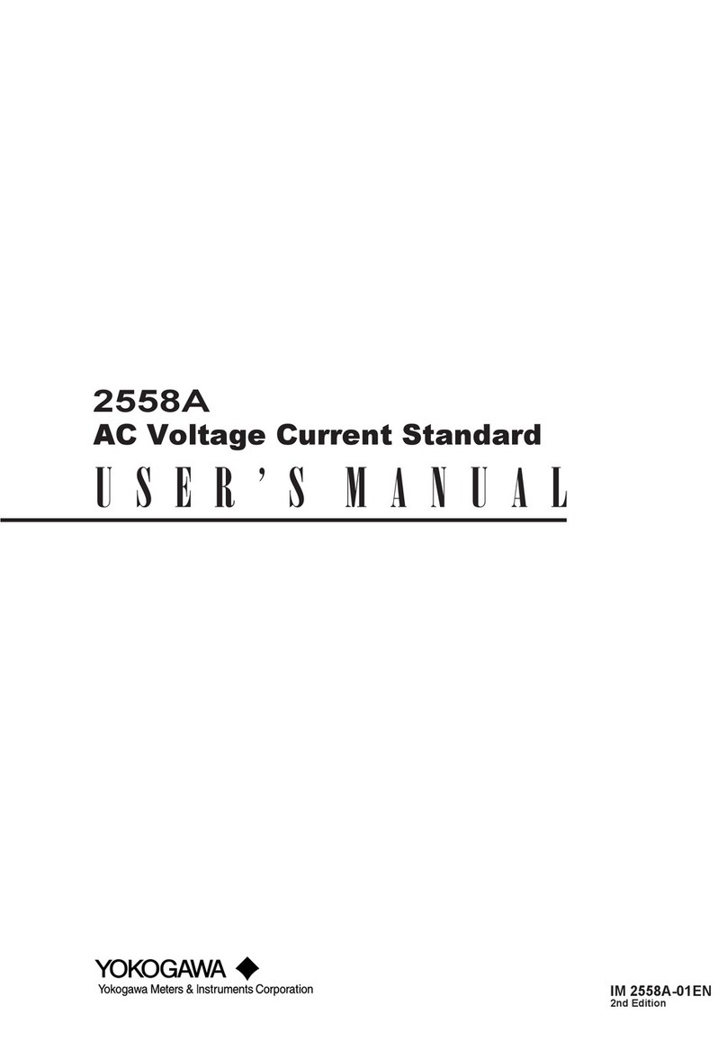 YOKOGAWA 2558A user manual