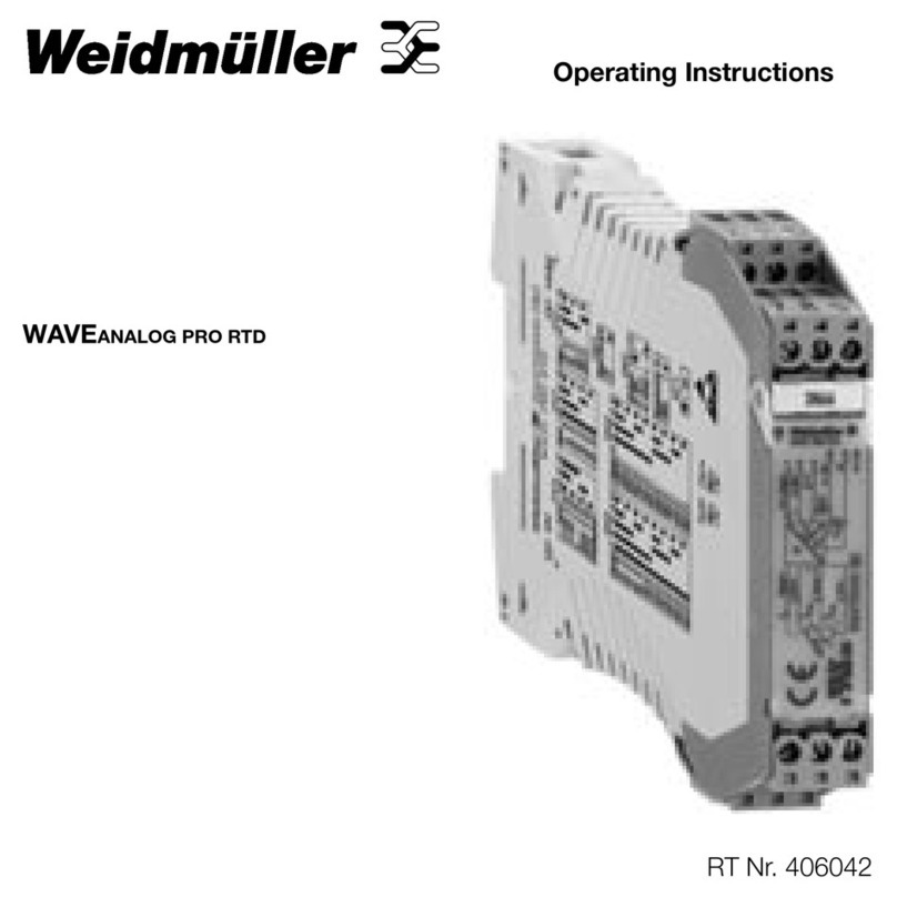 Weidmuller WAS5 PRO RTD operating instructions