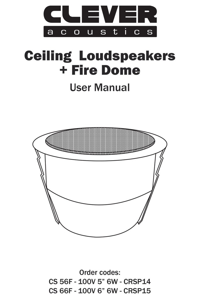 Clever Acoustics CS 66F User manual Clever Acoustics CS 66F User manual