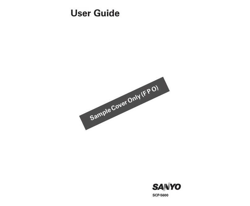 Sanyo SCP-5600 User manual Sanyo SCP-5600 User manual