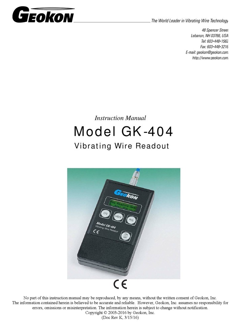 Geokon GK-404 instruction manual