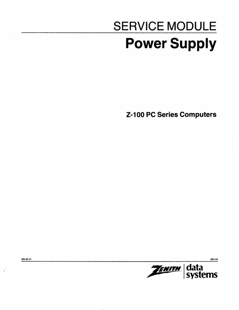 Zenith Z-100 PC series Service manual
