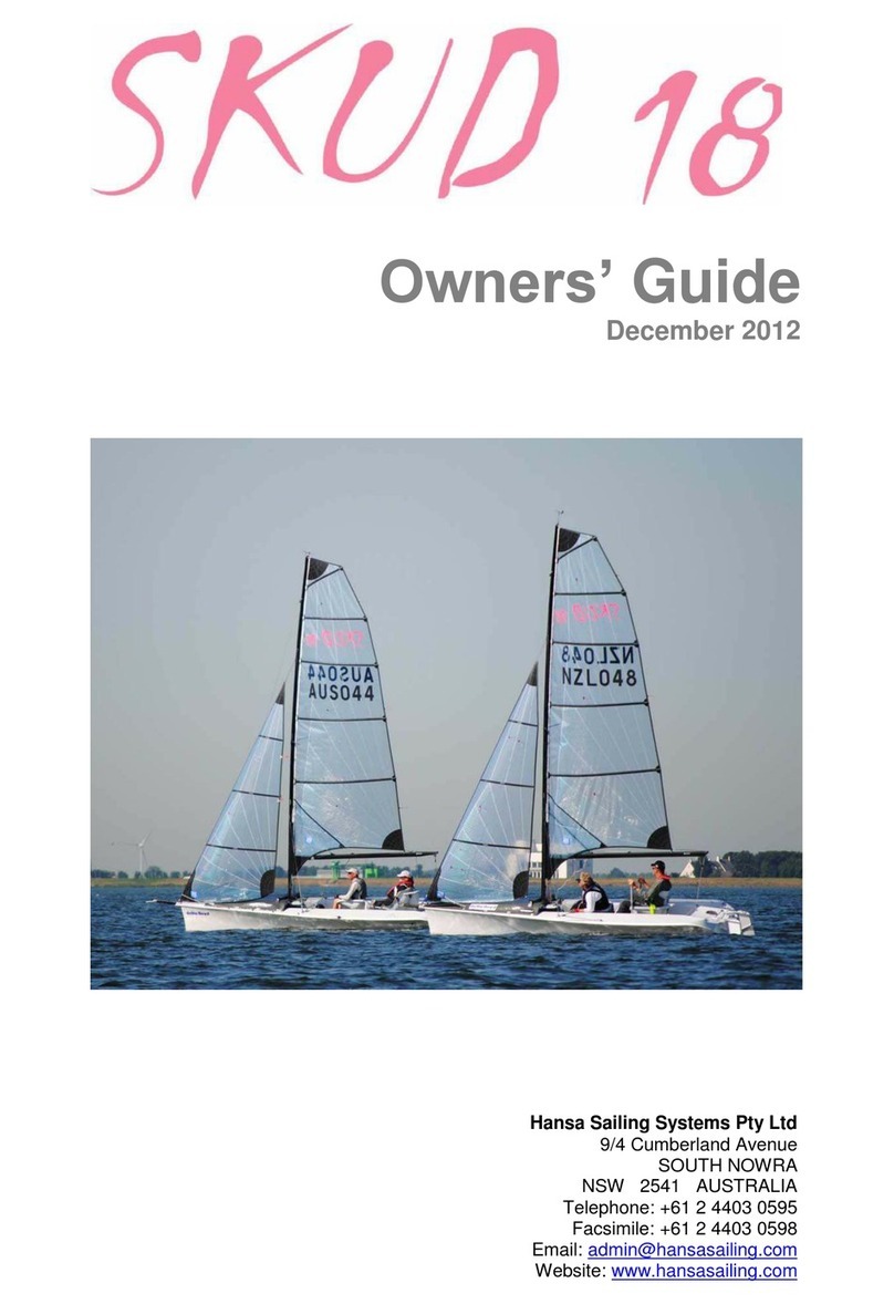 Hansa Sailing SKUD 18 owner's guide