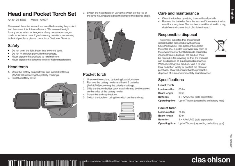 Clas Ohlson A4097 instruction manual Clas Ohlson A4097 instruction manual