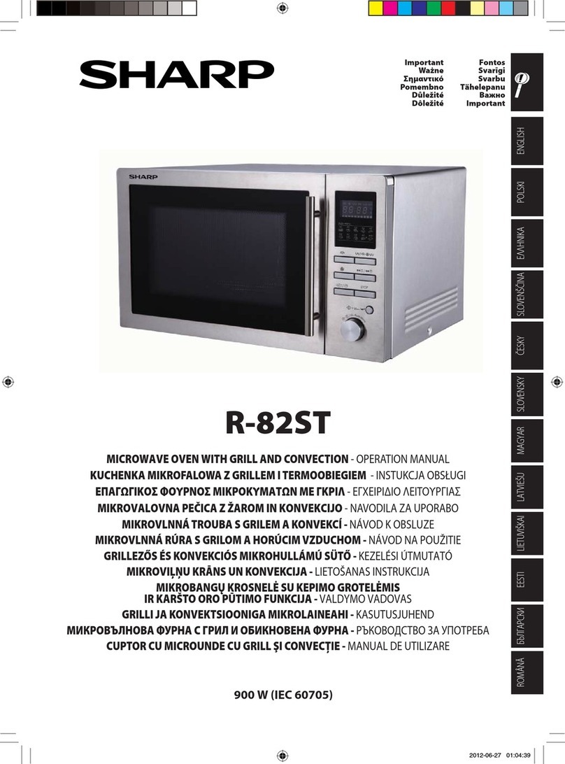 Sharp R-82ST User manual