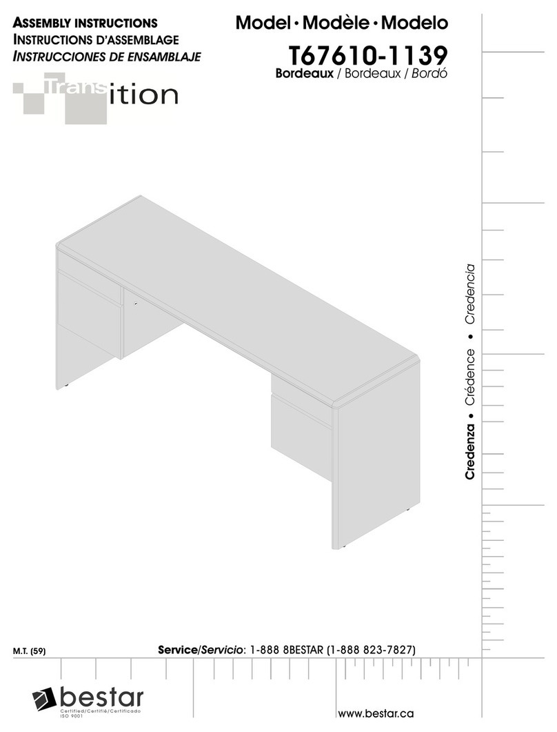 Bestar T67610-1139 Assembly instructions