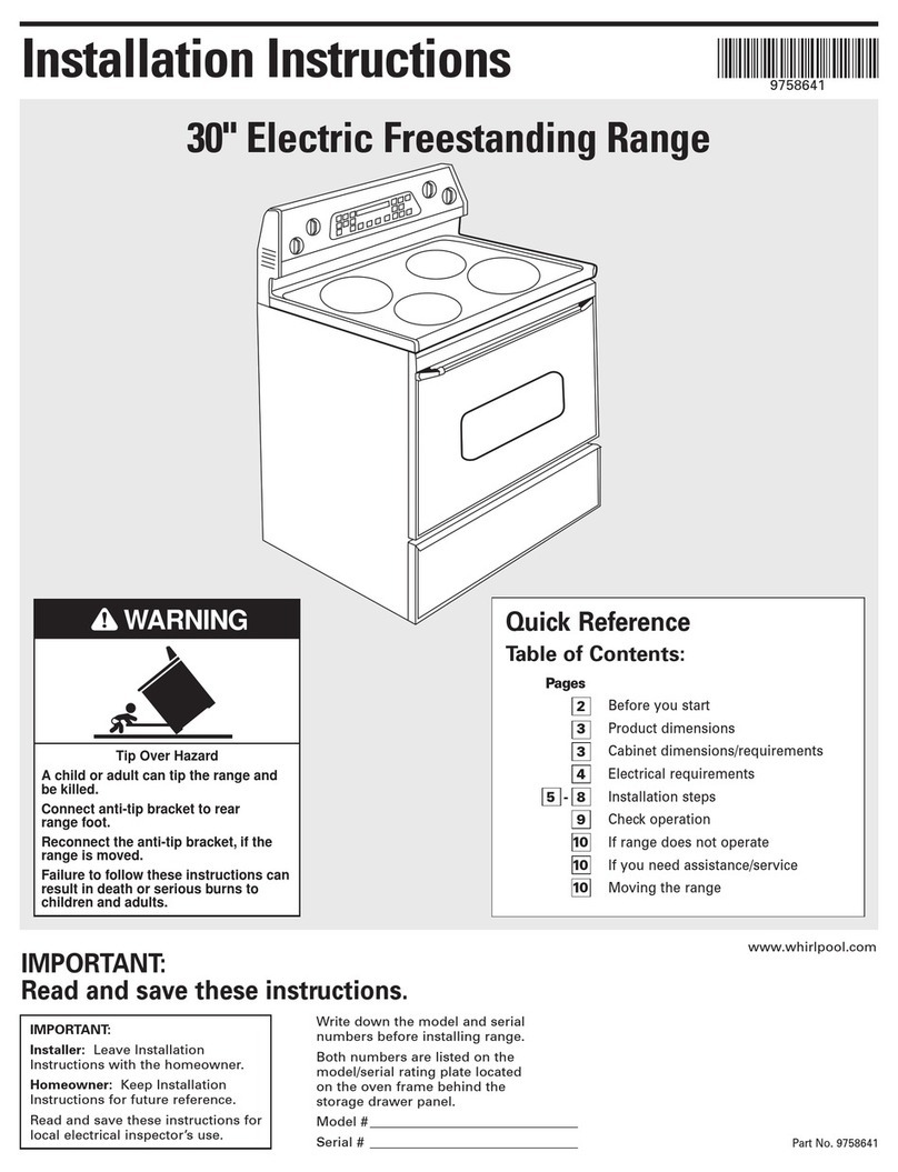 Whirlpool GR450LXHQ2 User manual